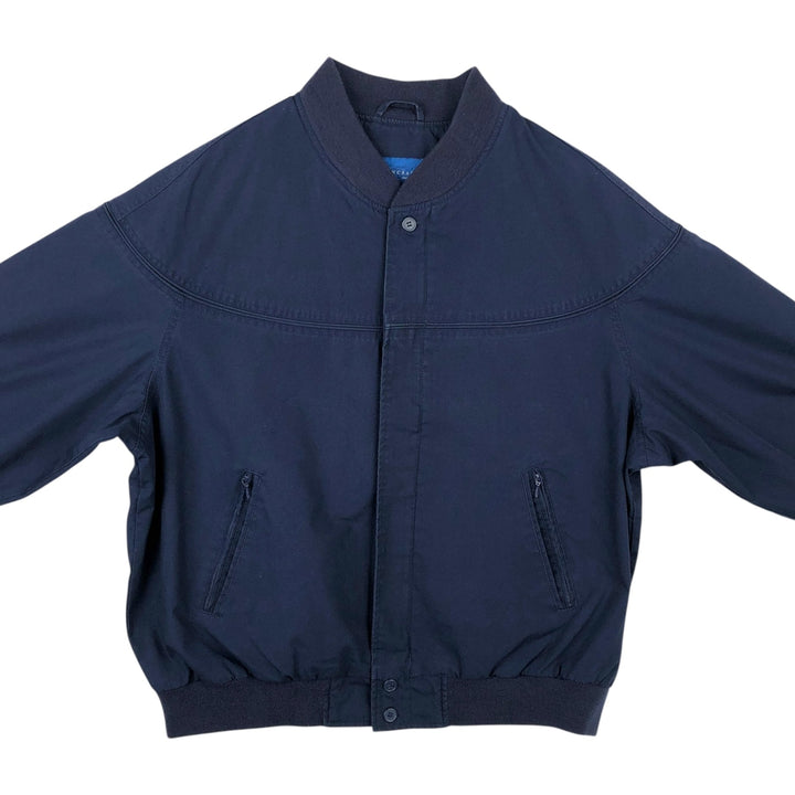 Vintage 80s-90'S Town Craft Derby Jacket, Cup Shoulder, Men's XL cotton navy blue type Vintage Second Hand