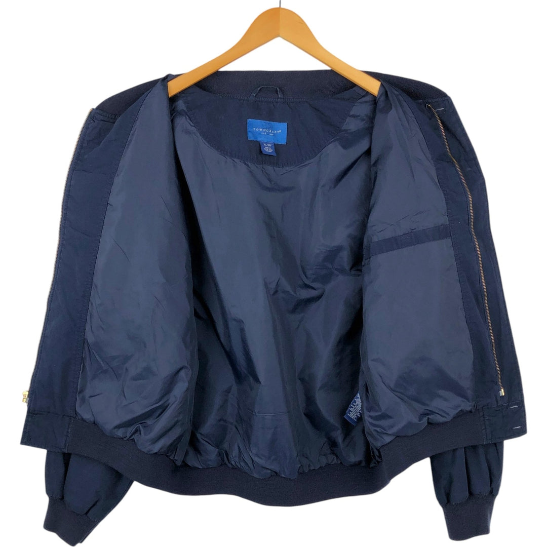Vintage 80s-90'S Town Craft Derby Jacket, Cup Shoulder, Men's XL cotton navy blue type Vintage Second Hand