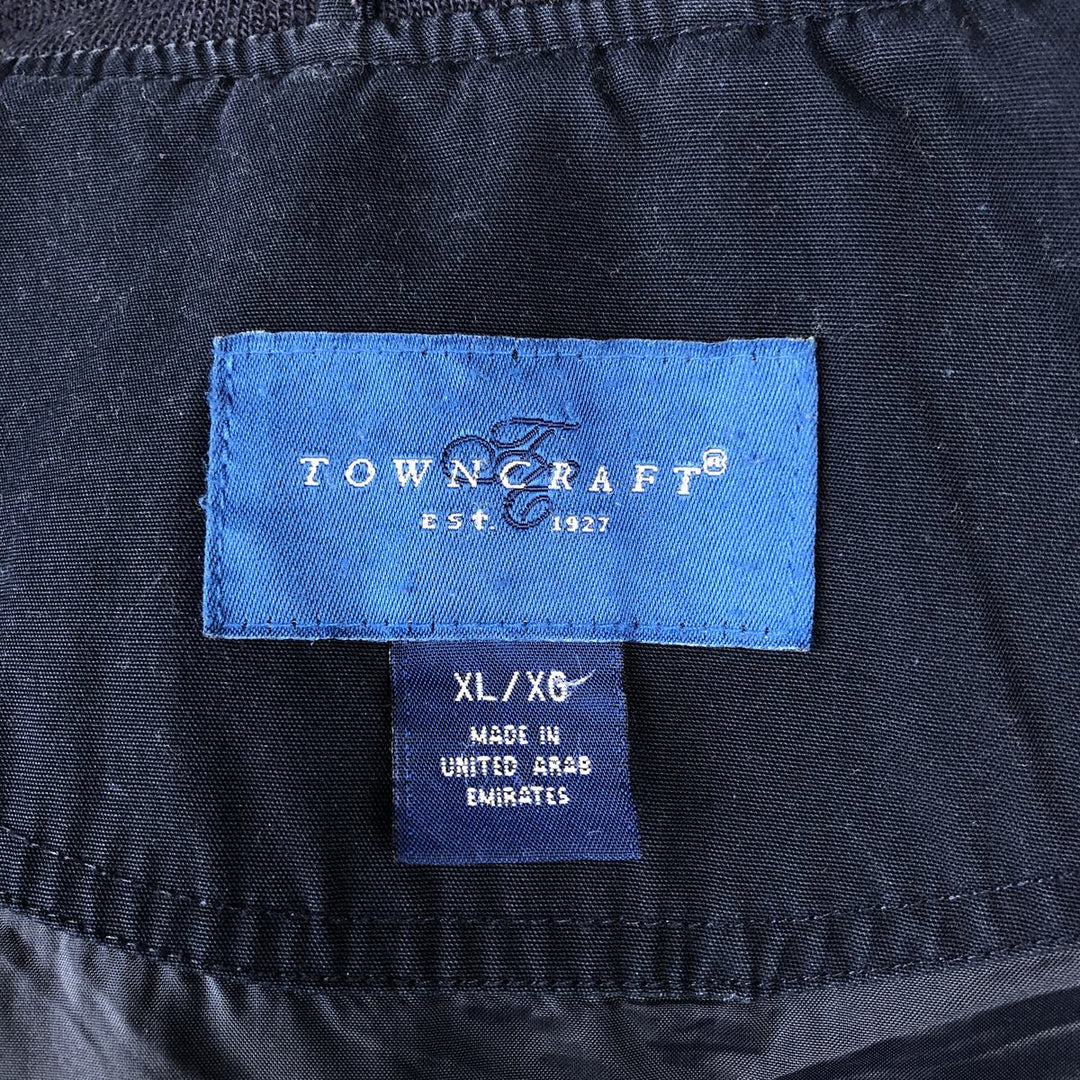 Vintage 80s-90'S Town Craft Derby Jacket, Cup Shoulder, Men's XL cotton navy blue type Vintage Second Hand
