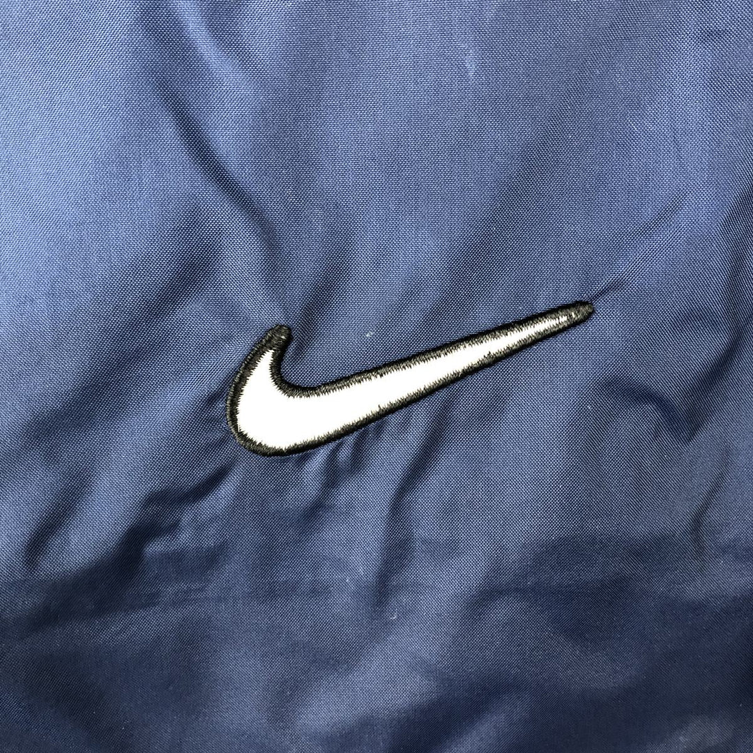 2000'S Nike Team Hooded Half-Zip Nylon Pullover, Men's Size L (approx.) Nylon navy blue type Vintage Second Hand