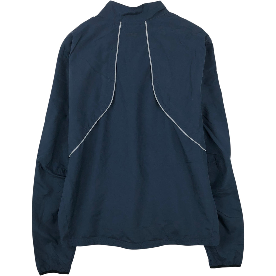 2000'S Adidas windbreaker with reflectors, men's size XL (approx.) polyester navy blue type Vintage Second Hand