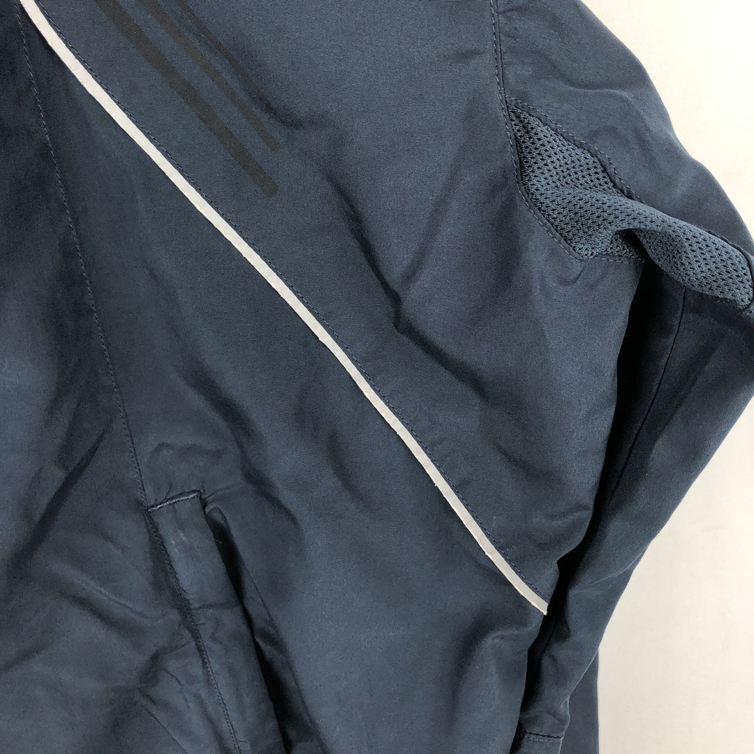 2000'S Adidas windbreaker with reflectors, men's size XL (approx.) polyester navy blue type Vintage Second Hand