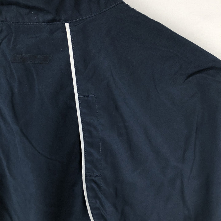 2000'S Adidas windbreaker with reflectors, men's size XL (approx.) polyester navy blue type Vintage Second Hand