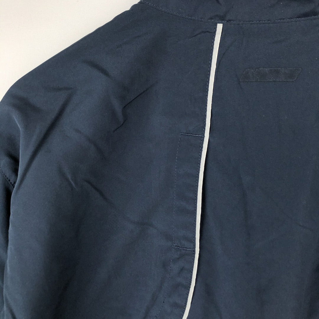 2000'S Adidas windbreaker with reflectors, men's size XL (approx.) polyester navy blue type Vintage Second Hand