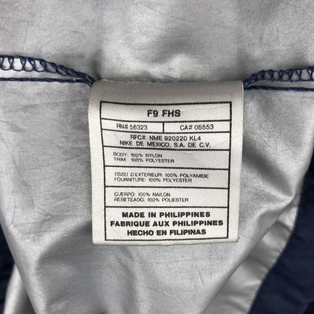 2000'S Nike Team Hooded Half-Zip Nylon Pullover, Men's Size L (approx.) Nylon navy blue type Vintage Second Hand