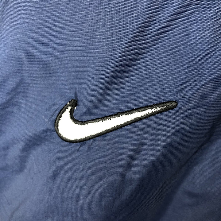 2000'S Nike Team Hooded Half-Zip Nylon Pullover, Men's Size L (approx.) Nylon navy blue type Vintage Second Hand