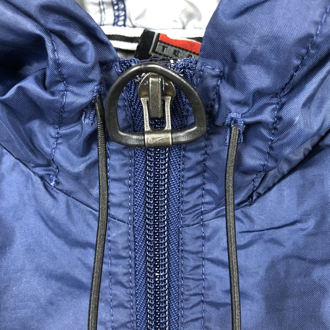 2000'S Nike Team Hooded Half-Zip Nylon Pullover, Men's Size L (approx.) Nylon navy blue type Vintage Second Hand