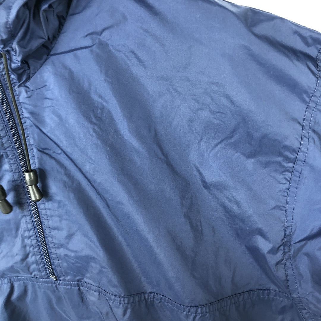 2000'S Nike Team Hooded Half-Zip Nylon Pullover, Men's Size L (approx.) Nylon navy blue type Vintage Second Hand
