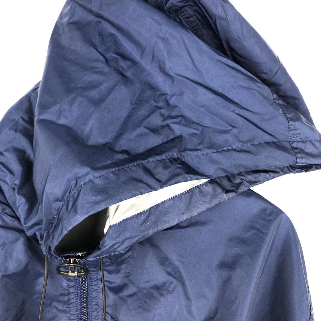 2000'S Nike Team Hooded Half-Zip Nylon Pullover, Men's Size L (approx.) Nylon navy blue type Vintage Second Hand