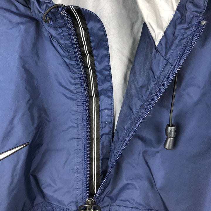 2000'S Nike Team Hooded Half-Zip Nylon Pullover, Men's Size L (approx.) Nylon navy blue type Vintage Second Hand