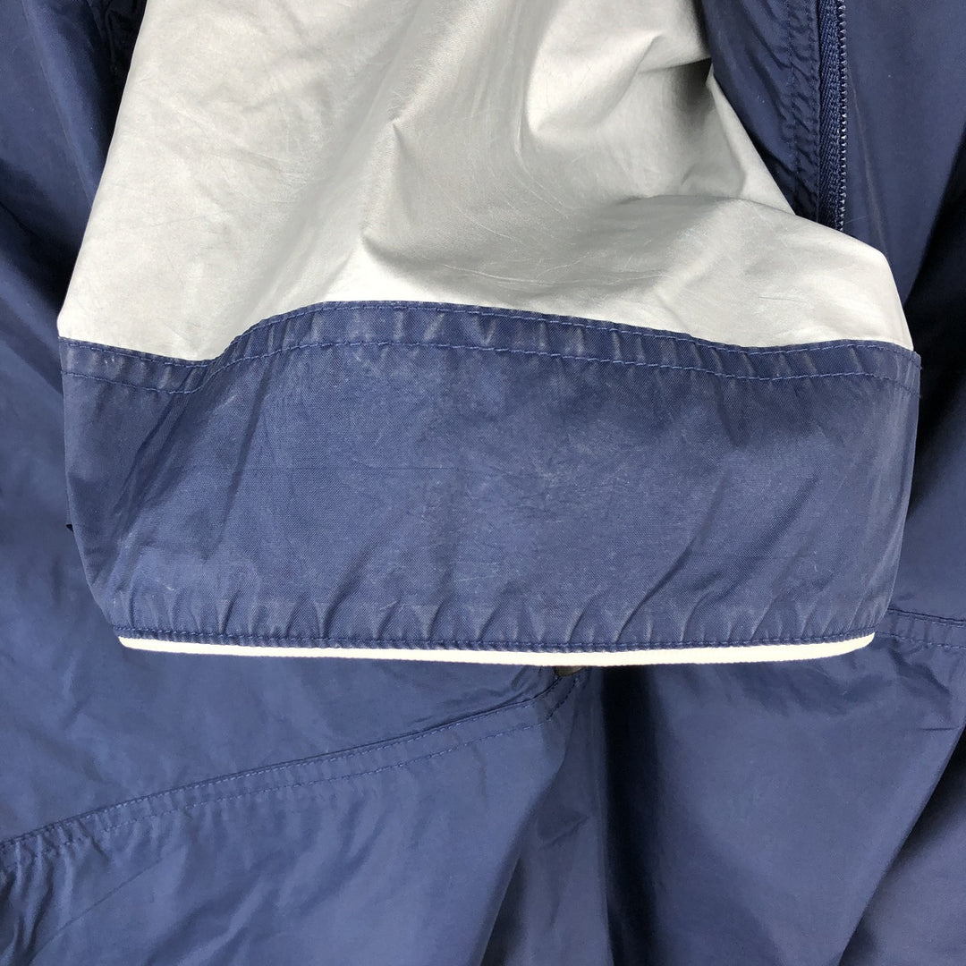 2000'S Nike Team Hooded Half-Zip Nylon Pullover, Men's Size L (approx.) Nylon navy blue type Vintage Second Hand