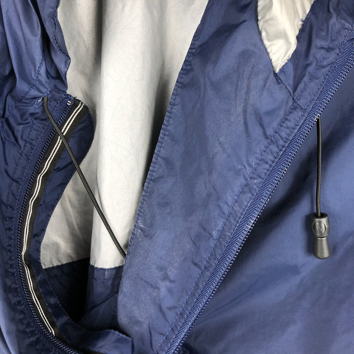 2000'S Nike Team Hooded Half-Zip Nylon Pullover, Men's Size L (approx.) Nylon navy blue type Vintage Second Hand
