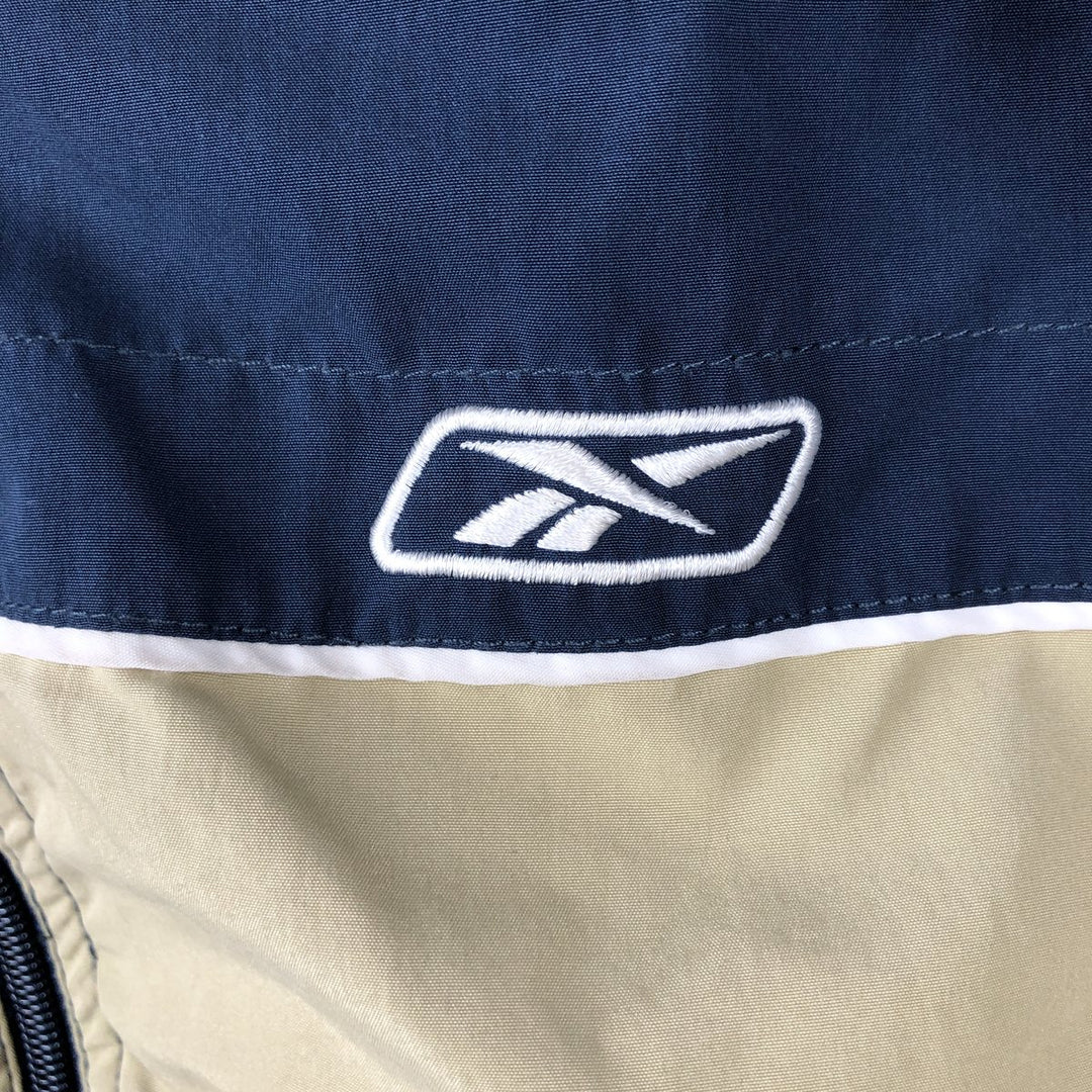 Reebok Windbreaker Men's Size L polyester navy blue type Vintage Second Hand