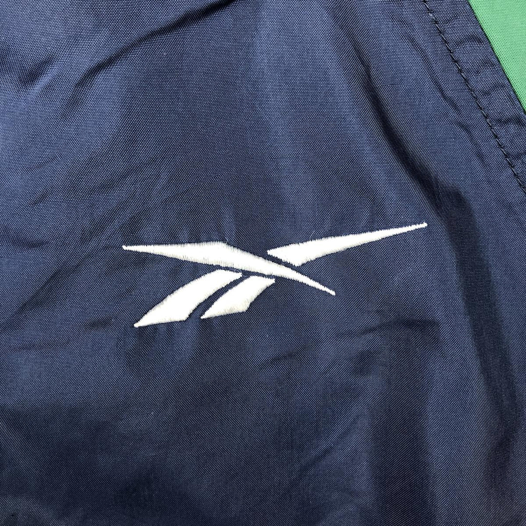 90'S Reebok nylon jacket, men's size XL Nylon navy blue type Vintage Second Hand