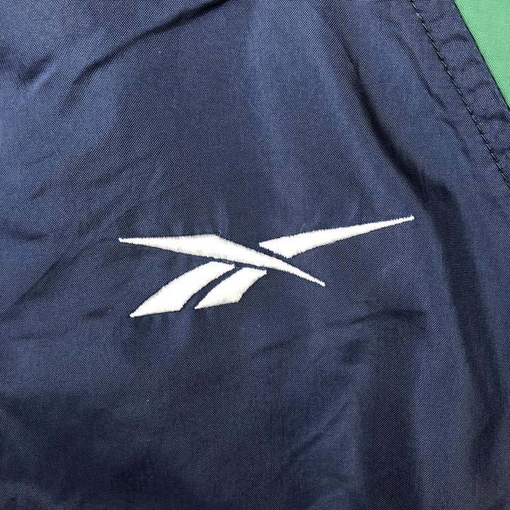 90'S Reebok nylon jacket, men's size XL Nylon navy blue type Vintage Second Hand