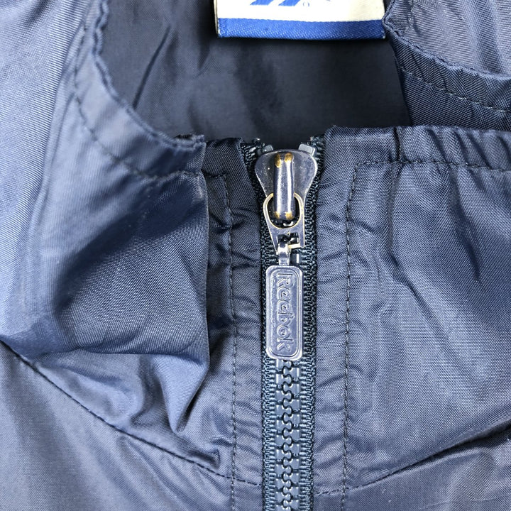 90'S Reebok nylon jacket, men's size XL Nylon navy blue type Vintage Second Hand