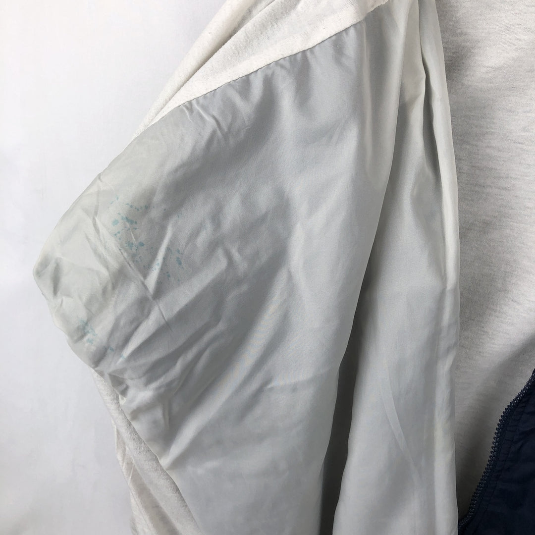 90'S Reebok nylon jacket, men's size XL Nylon navy blue type Vintage Second Hand