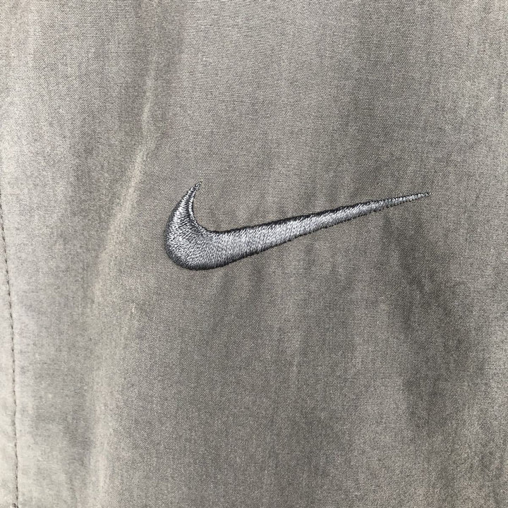 Nike Stripe Pattern Reversible Windbreaker, Men's Size L (approx.) cotton gray type Vintage Second Hand