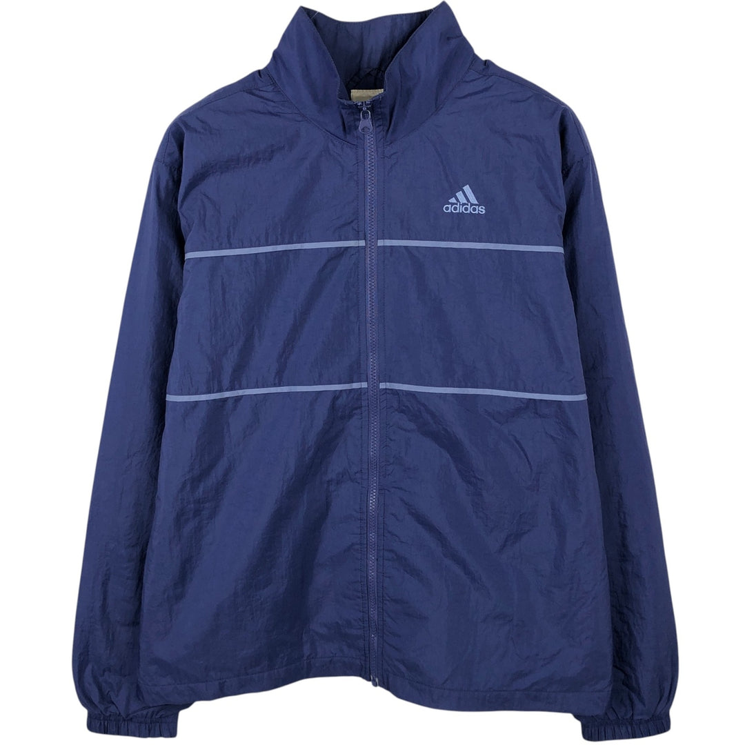 00'S Adidas nylon jacket, men's size L Nylon Purple type blue-purple Vintage Second Hand
