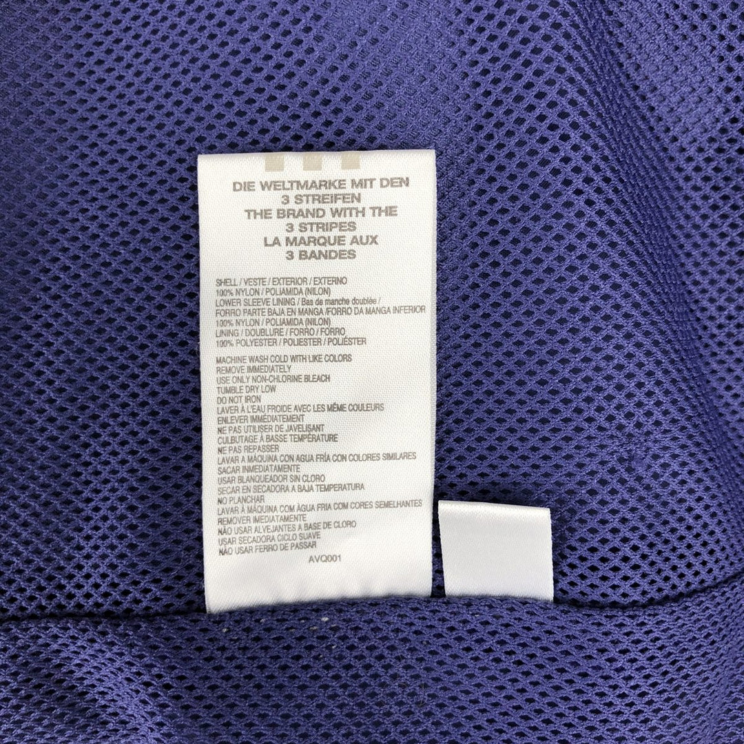 00'S Adidas nylon jacket, men's size L Nylon Purple type blue-purple Vintage Second Hand