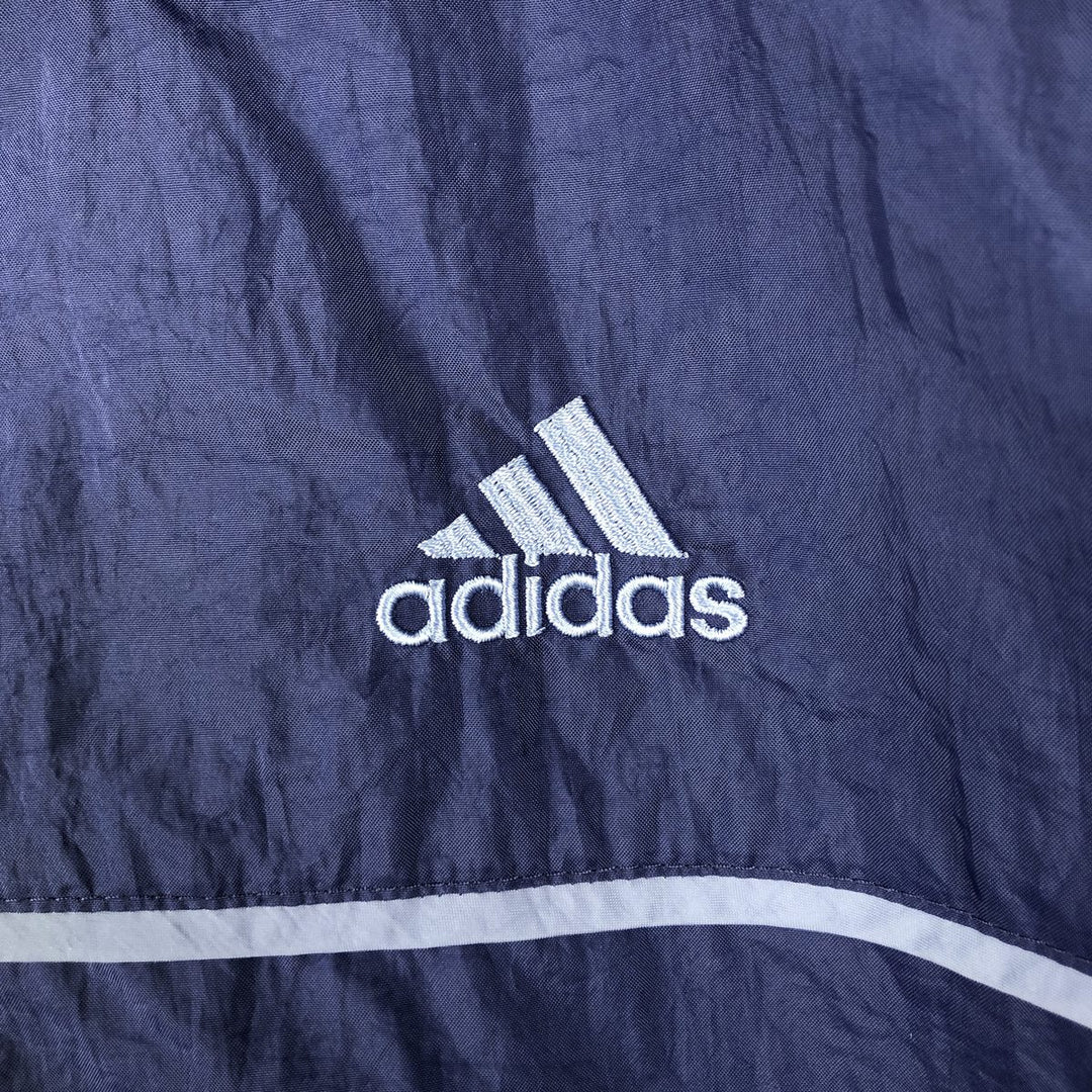 00'S Adidas nylon jacket, men's size L Nylon Purple type blue-purple Vintage Second Hand