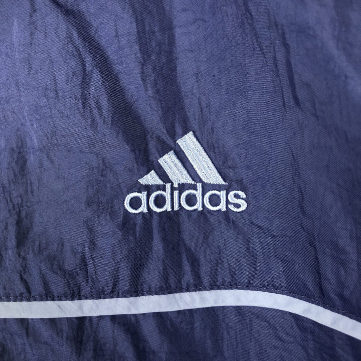 00'S Adidas nylon jacket, men's size L Nylon Purple type blue-purple Vintage Second Hand