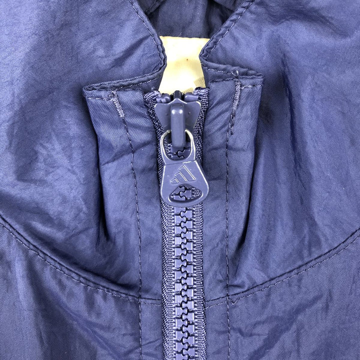 00'S Adidas nylon jacket, men's size L Nylon Purple type blue-purple Vintage Second Hand