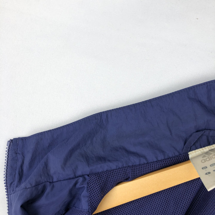 00'S Adidas nylon jacket, men's size L Nylon Purple type blue-purple Vintage Second Hand