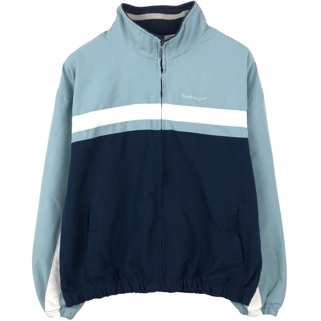 90'S Reebok windbreaker, men's size XL (approx.) polyester navy blue type Vintage Second Hand