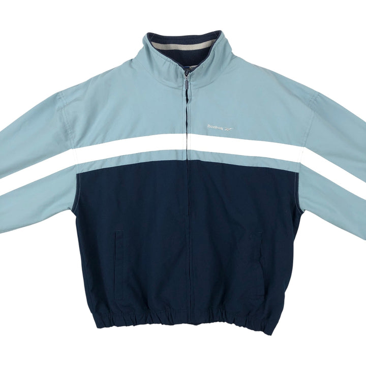 90'S Reebok windbreaker, men's size XL (approx.) polyester navy blue type Vintage Second Hand