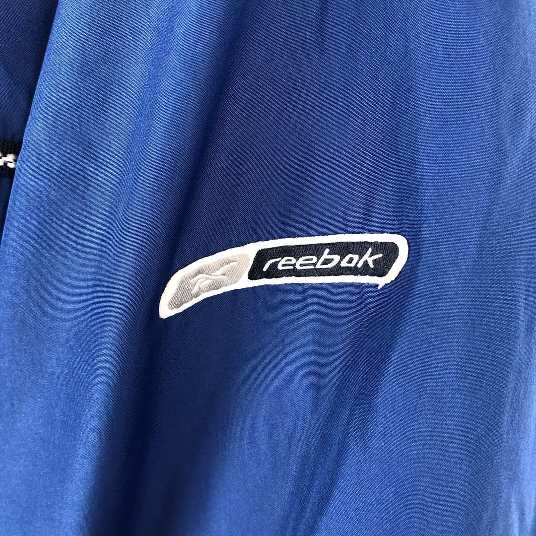 Reebok Windbreaker Men's Size L polyester blue type Vintage Second Hand