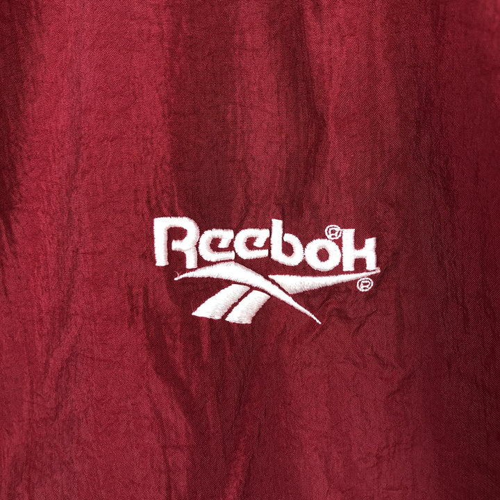 Reebok nylon jacket, men's size M (approx.) Nylon red type Vintage Second Hand
