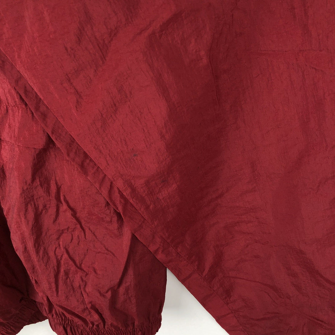 Reebok nylon jacket, men's size M (approx.) Nylon red type Vintage Second Hand