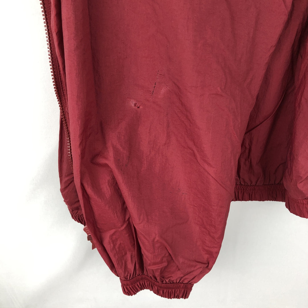 Reebok nylon jacket, men's size M (approx.) Nylon red type Vintage Second Hand