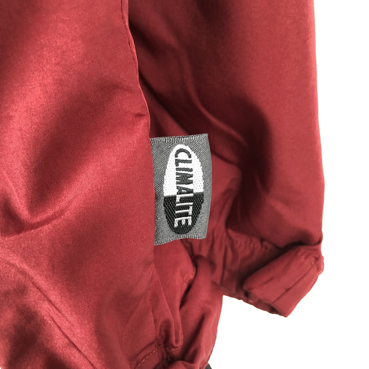 90'S Adidas PACKABLE hooded windbreaker, men's size L (approx.) polyester red type Vintage Second Hand