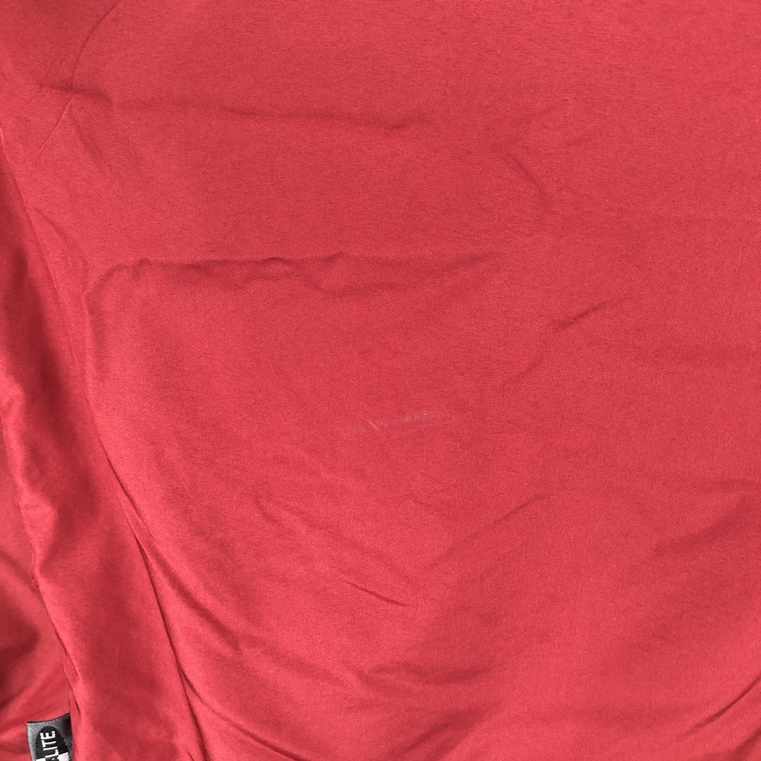 90'S Adidas PACKABLE hooded windbreaker, men's size L (approx.) polyester red type Vintage Second Hand