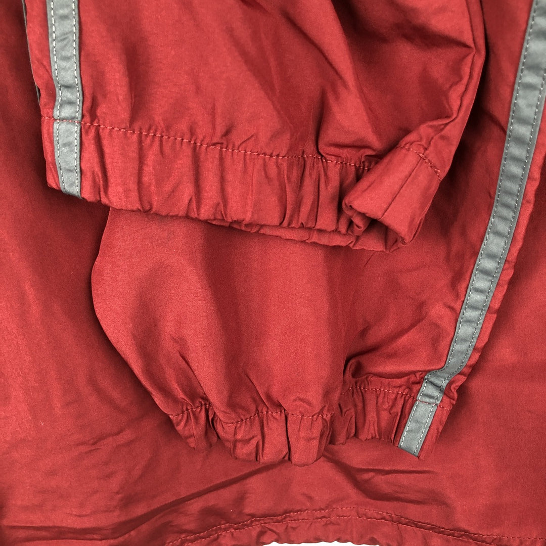 90'S Adidas PACKABLE hooded windbreaker, men's size L (approx.) polyester red type Vintage Second Hand