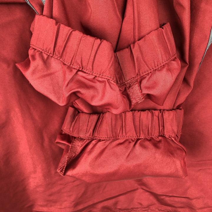 90'S Adidas PACKABLE hooded windbreaker, men's size L (approx.) polyester red type Vintage Second Hand