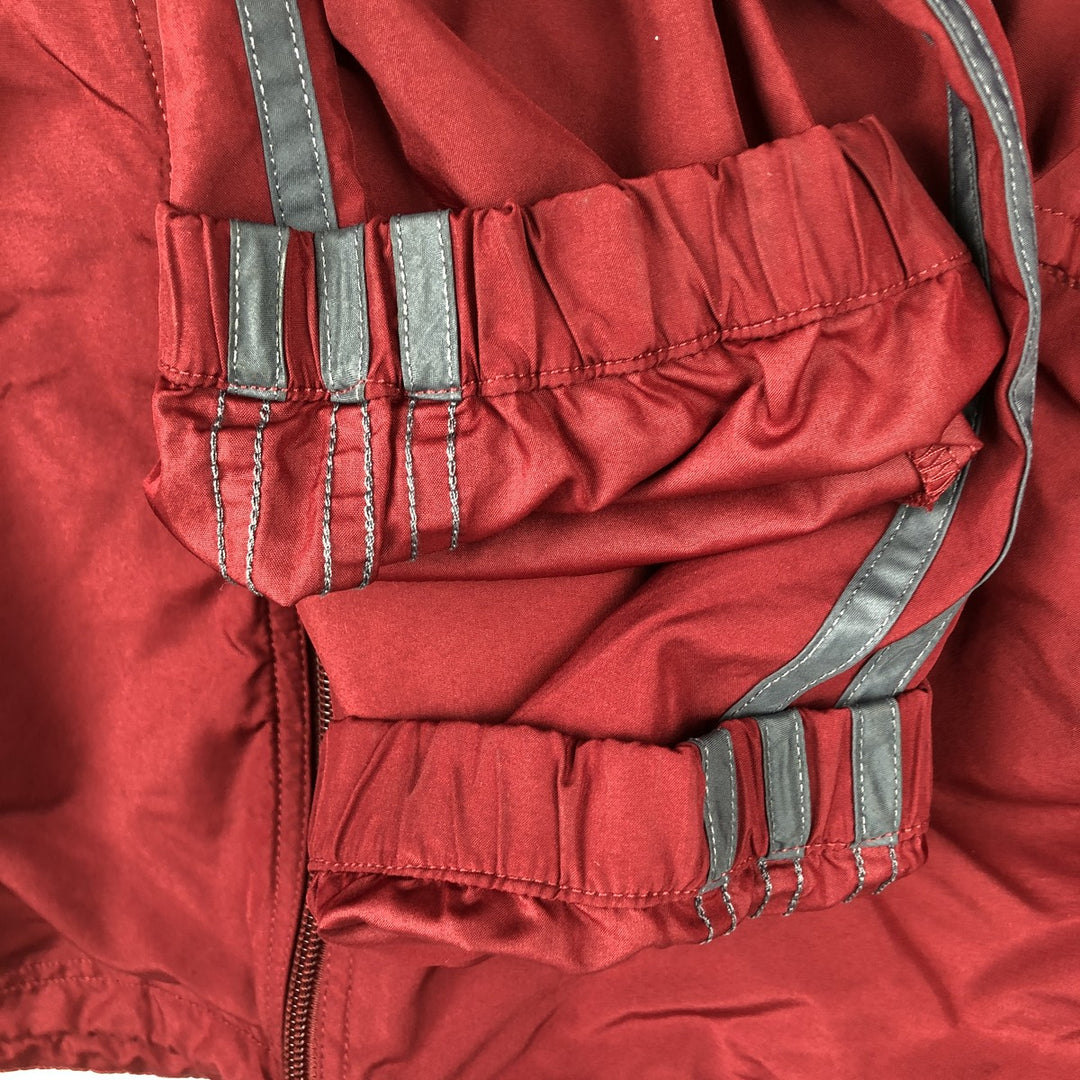 90'S Adidas PACKABLE hooded windbreaker, men's size L (approx.) polyester red type Vintage Second Hand