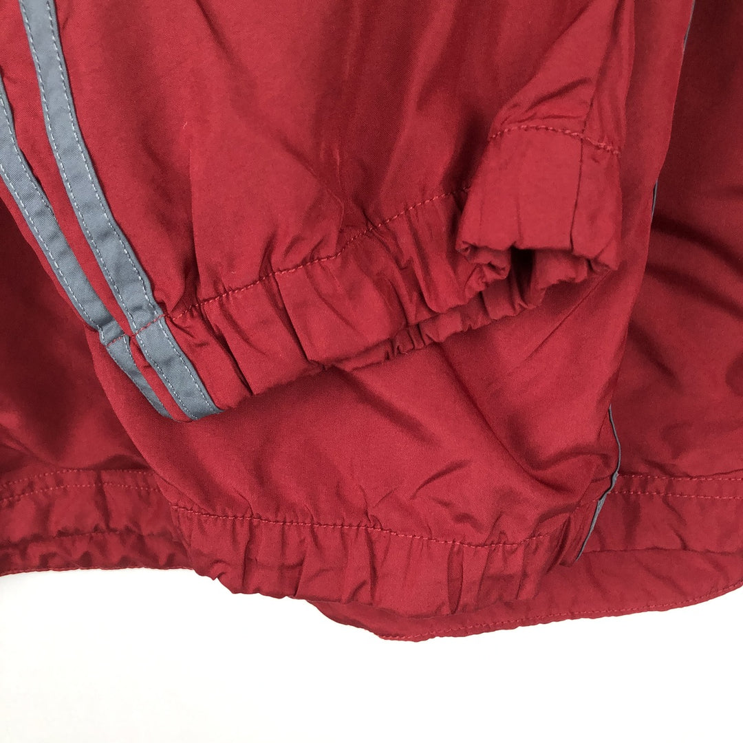 90'S Adidas PACKABLE hooded windbreaker, men's size L (approx.) polyester red type Vintage Second Hand