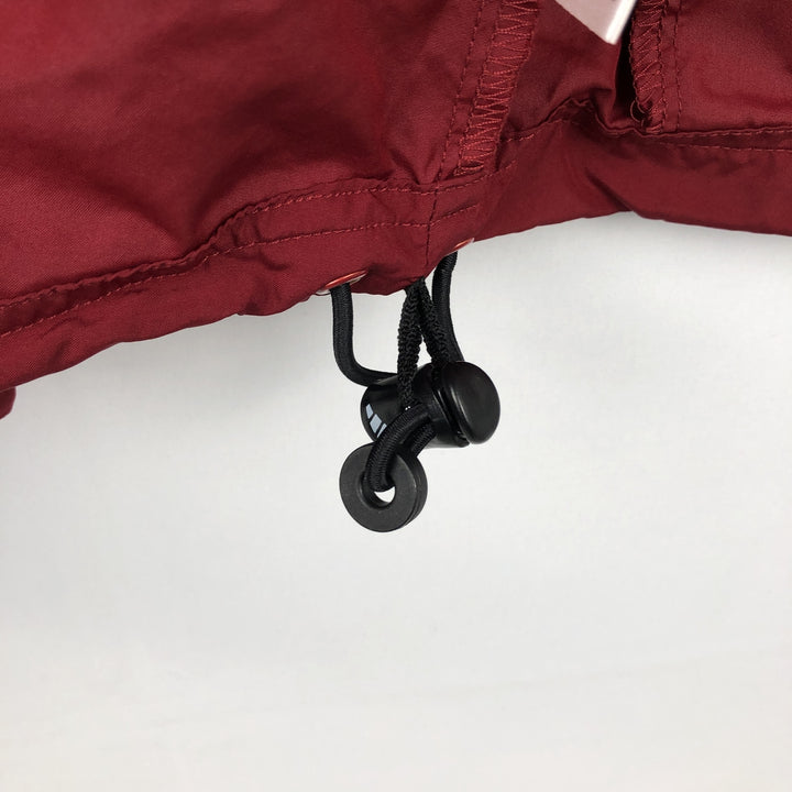90'S Adidas PACKABLE hooded windbreaker, men's size L (approx.) polyester red type Vintage Second Hand
