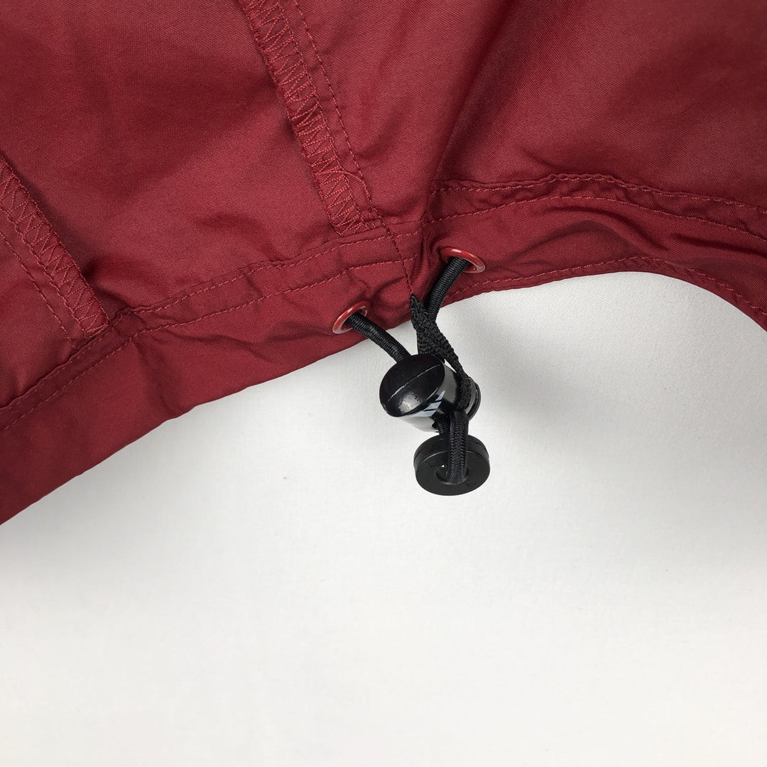 90'S Adidas PACKABLE hooded windbreaker, men's size L (approx.) polyester red type Vintage Second Hand