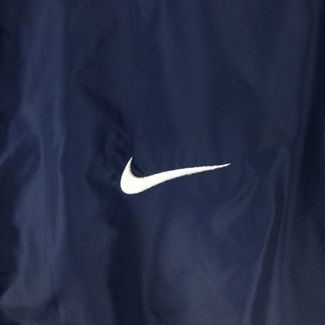 Nike collared windbreaker, men's size L (approx.) polyester navy blue type Vintage Second Hand