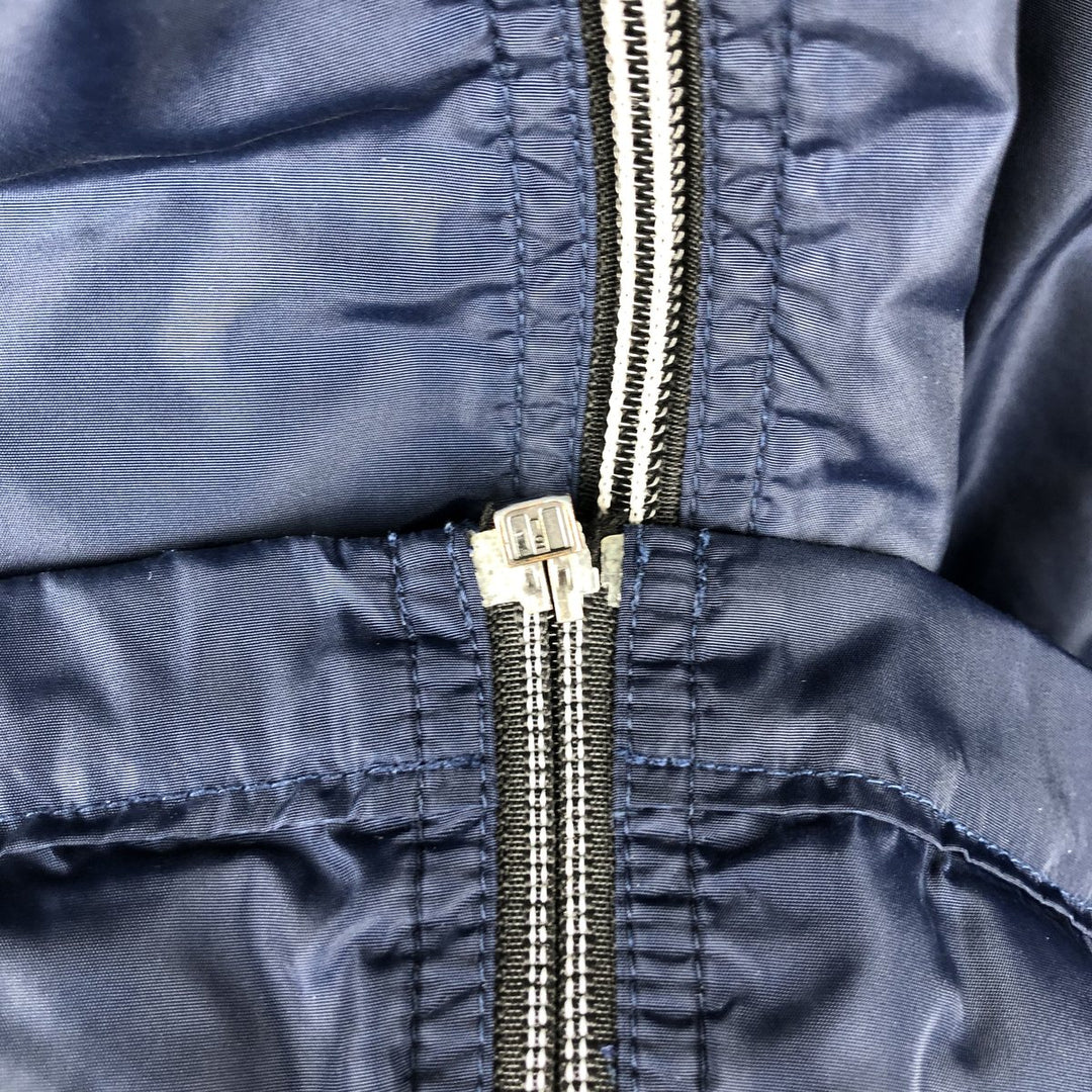 Nike collared windbreaker, men's size L (approx.) polyester navy blue type Vintage Second Hand