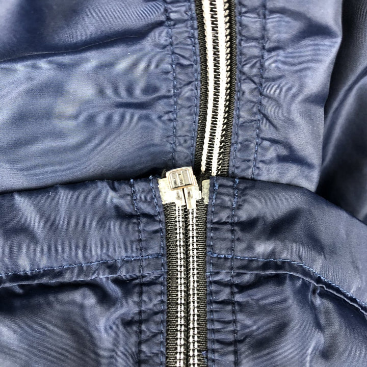 Nike collared windbreaker, men's size L (approx.) polyester navy blue type Vintage Second Hand
