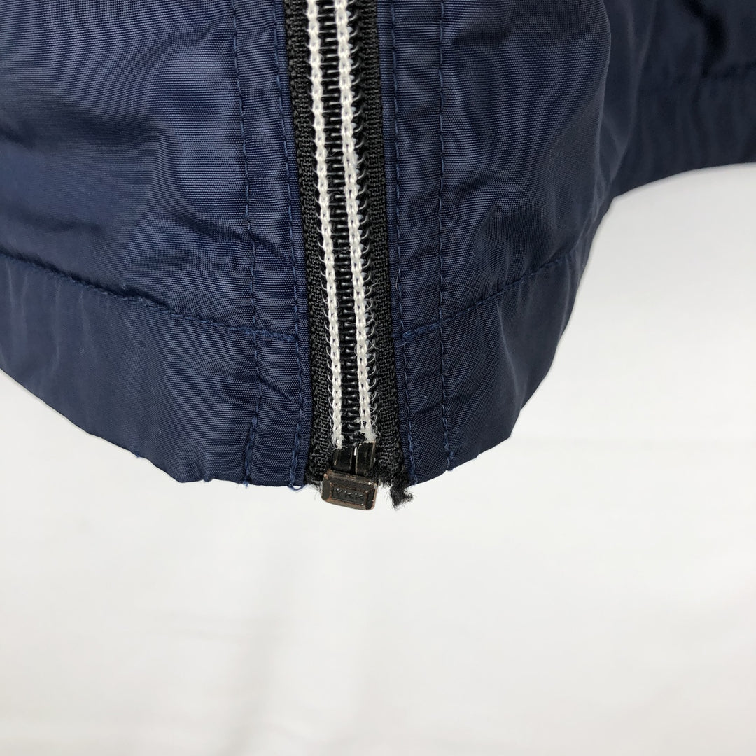 Nike collared windbreaker, men's size L (approx.) polyester navy blue type Vintage Second Hand