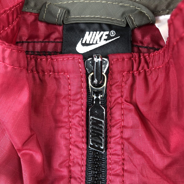 Nike Nylon Jacket, Men's Size L Nylon red type Vintage Second Hand