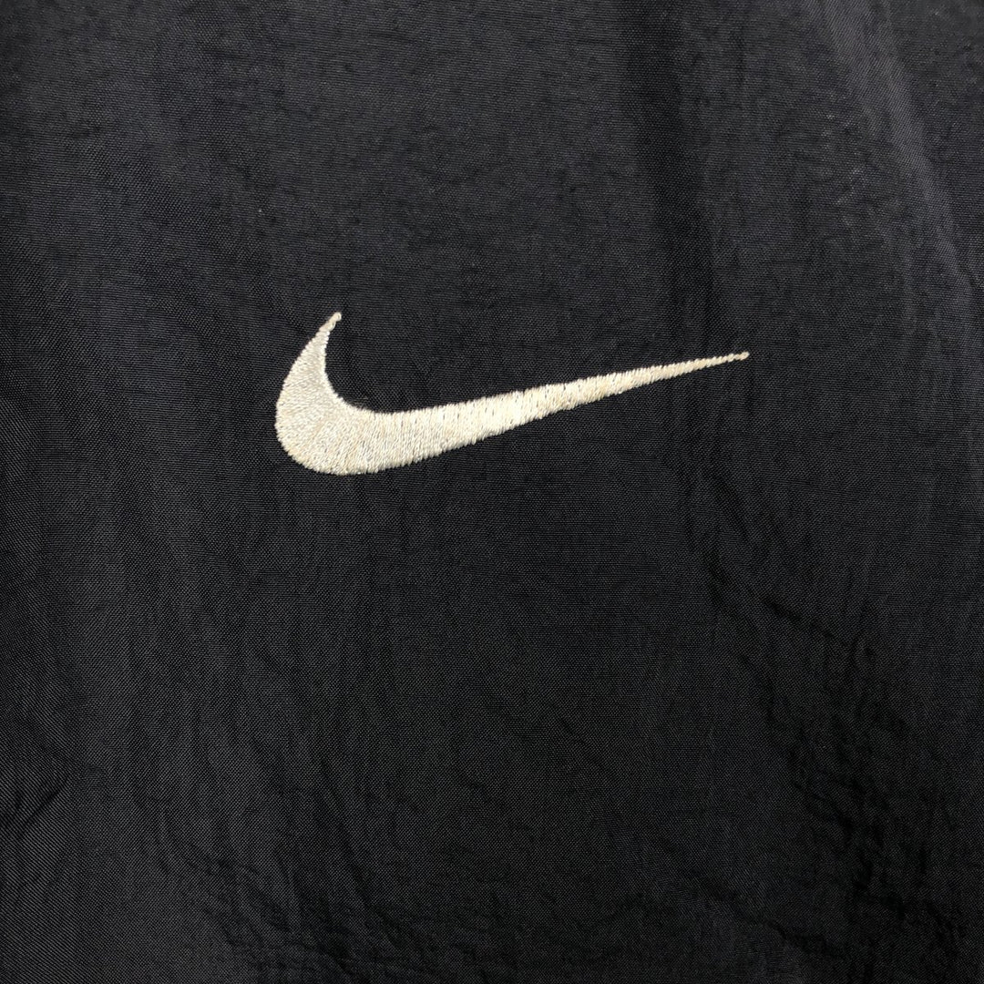90'S Nike Back Logo Padded Hoodie Puffer Jacket Men's XXL (approx.) Vintage Nylon black type Vintage Second Hand