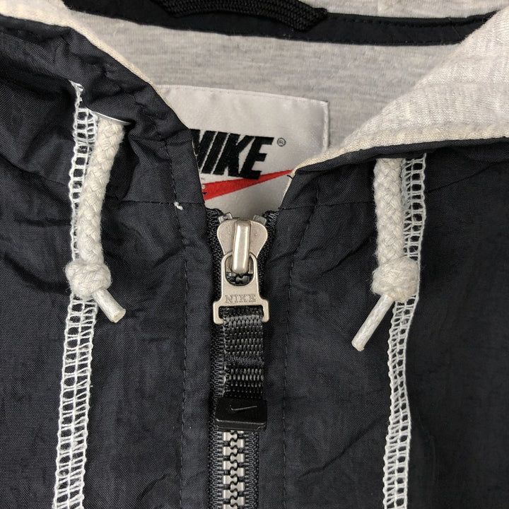 90'S Nike Back Logo Padded Hoodie Puffer Jacket Men's XXL (approx.) Vintage Nylon black type Vintage Second Hand