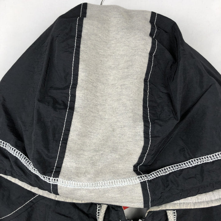90'S Nike Back Logo Padded Hoodie Puffer Jacket Men's XXL (approx.) Vintage Nylon black type Vintage Second Hand